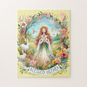 Ostara Pagan Holiday Spring Equinox Godin Bunny Legpuzzel