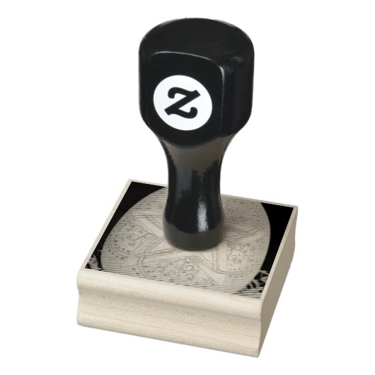 Ostara pentagram egg rubberstempel (Stempel)