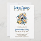 Ostara Spring Equinox Bird House Sabbat Kaart (Voorkant)
