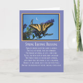 Ostara Spring Equinox Blessing with Butterfly Kaart (Voorkant)