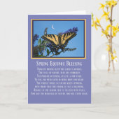 Ostara Spring Equinox Blessing with Butterfly Kaart (Gele Bloem)