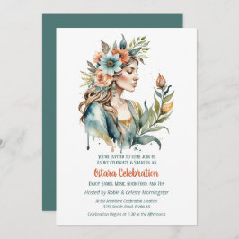 Ostara Spring Equinox Flower Goddess Sabbat Kaart