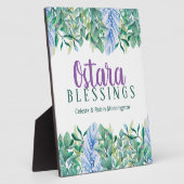 Ostara Spring Equinox Foliage & Feathers Pagan Fotoplaat (Zijkant)