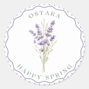 Ostara, Spring Equinox, klassieke ronde sticker