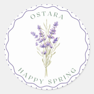 Ostara, Spring Equinox, klassieke ronde sticker