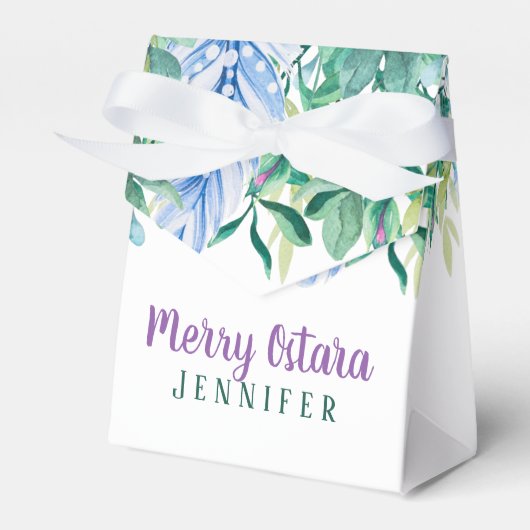 Ostara Spring Greenery Personalized Gift Equinox Bedankdoosjes (Voorkant Zijde)