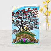 Ostara wenskaart kaart (Gele Bloem)