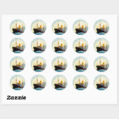 Ostasien Ronde Sticker (Vel)