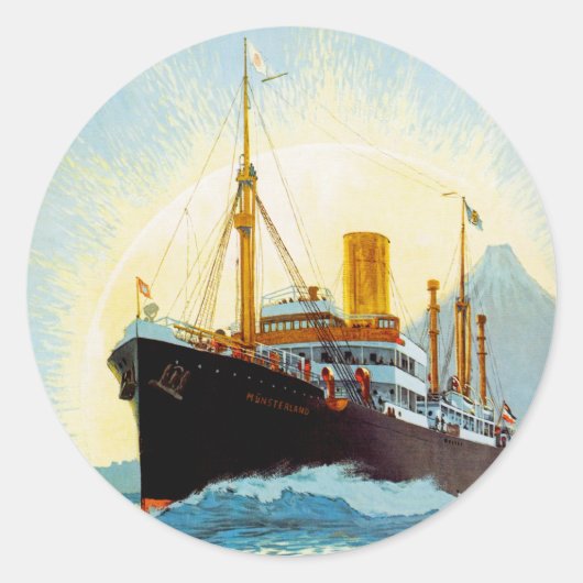 Ostasien Ronde Sticker (Voorkant)