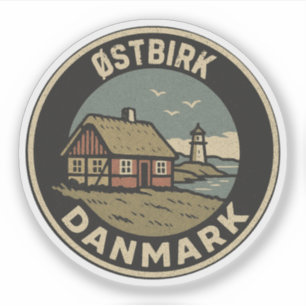 Østbirk, Denemarken Danmark Sticker