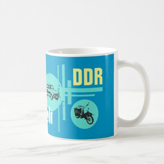 Ostdesign DDR Fahrzeuge Koffiemok (Rechts)