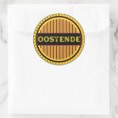 Ostend City Pride Emblem – Belgian Identity Ronde Sticker (Tas)