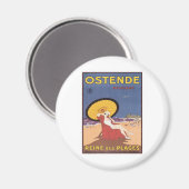  Ostende Belgique Magneet (Voorkant / Achterkant)