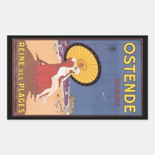 Ostende - Belgique Rechthoekige Sticker (Voorkant)