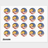 Ostende - Belgique Ronde Sticker (Vel)