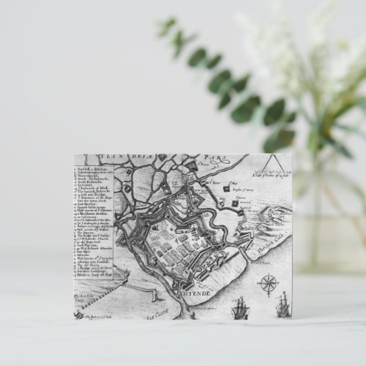 Ostende, van 'Commentaries' Briefkaart (Staand voorkant)