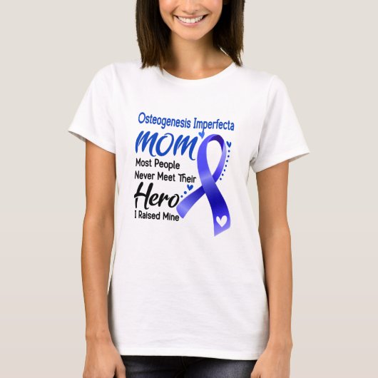 Osteogenesis Imperfecta Awareness Month Ribbon Gif T-shirt (Voorkant)