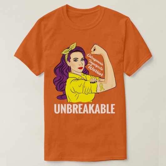 Osteogenesis imperfecta bewustzijn II T-shirt (Design voorkant)