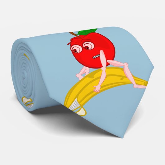 Osteopaat Fruit Grappige Apple Rechttrekken van ee Stropdas (Opgerold)