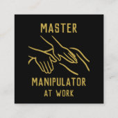 Osteopaat professioneel vierkante visitekaartje (Achterkant)