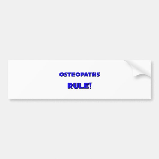 Osteopaten-regel! Bumpersticker (Voorkant)