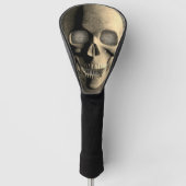 Osteopaten Skull Golf Head Driver Hoesje Golfheadcover (Voorkant)