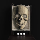 Osteopaten Spooky Skelet Skull Golf Handdoek