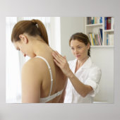 Osteopath behandeling patiënt. poster (Voorkant)