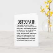 Osteopath Kaart (Gele Bloem)