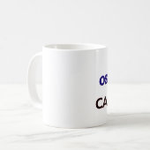 Osteopath Powered by caffeine Koffiemok (Voorkant links)