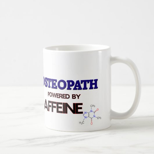 Osteopath Powered by caffeine Koffiemok (Rechts)