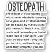 Osteopath Sticker (Voorkant)