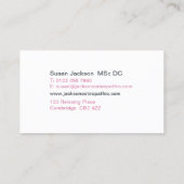 Osteopathisch Visitekaartje (Achterkant)