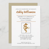 Osteopathische arts Afstuderen aankondiging (Voorkant / Achterkant)