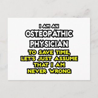 Osteopathische arts grap .. Nooit fout Briefkaart