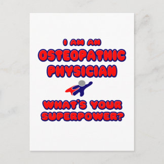Osteopathische arts.. Wat is je Superpower? Briefkaart