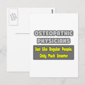 Osteopathische artsen ... Smarter Briefkaart (Voorkant / Achterkant)