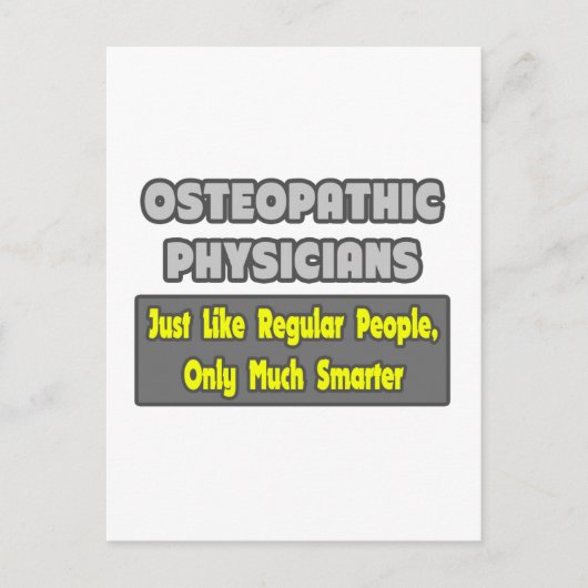 Osteopathische artsen ... Smarter Briefkaart (Voorkant)
