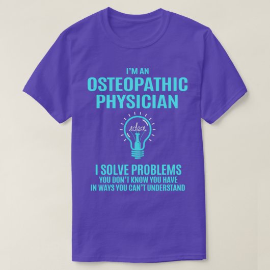 Osteopathische dokter I lost problemen op Gift Ite T-shirt (Design voorkant)