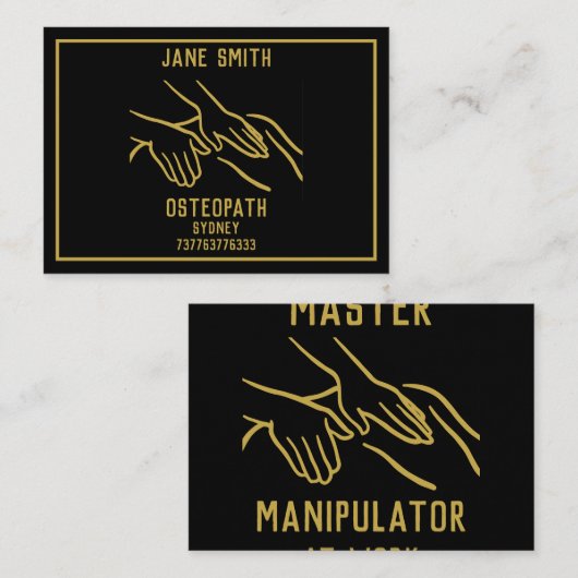 Osteopathische geneeskunde visitekaartje (Voorkant / Achterkant)