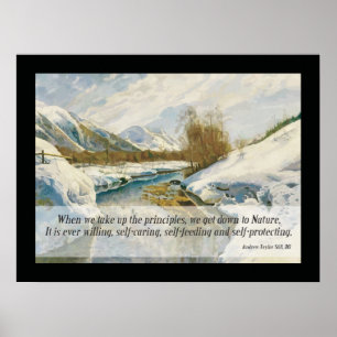 Osteopathische Natuur Quote by A.T. Nog steeds Poster