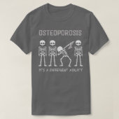 Osteoporose Dabbing Skeleton Het is een andere Ab T-shirt (Design voorkant)