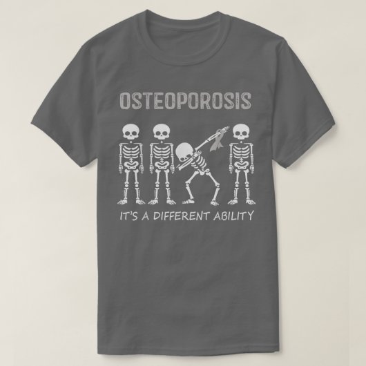 Osteoporose Dabbing Skeleton Het is een andere Ab T-shirt (Design voorkant)