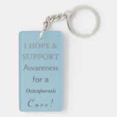 Osteoporose Wit lintje Sleutelhanger (achterkant)