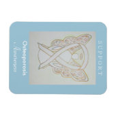 Osteoporosis Awareness Ribbon Angel Magnet Magneet (Horizontaal)
