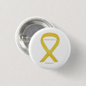 Osteosarcoma Geel bewustzijn Aangepast lint Ronde Button 3,2 Cm (Voorkant /achterkant)