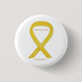 Osteosarcoma Geel bewustzijn Aangepast lint Ronde Button 3,2 Cm (Voorkant)