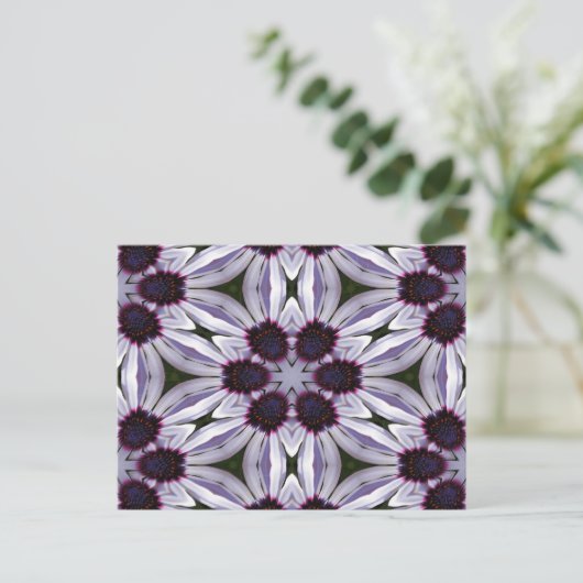Osteospermum Abstract Briefkaart (Staand voorkant)