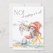 Oster Karte mit Pferd und Hase, lustige Tiere Feestdagenkaart (Voorkant)