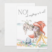 Oster Karte mit Pferd und Hase, lustige Tiere Feestdagenkaart (Voorkant / Achterkant)